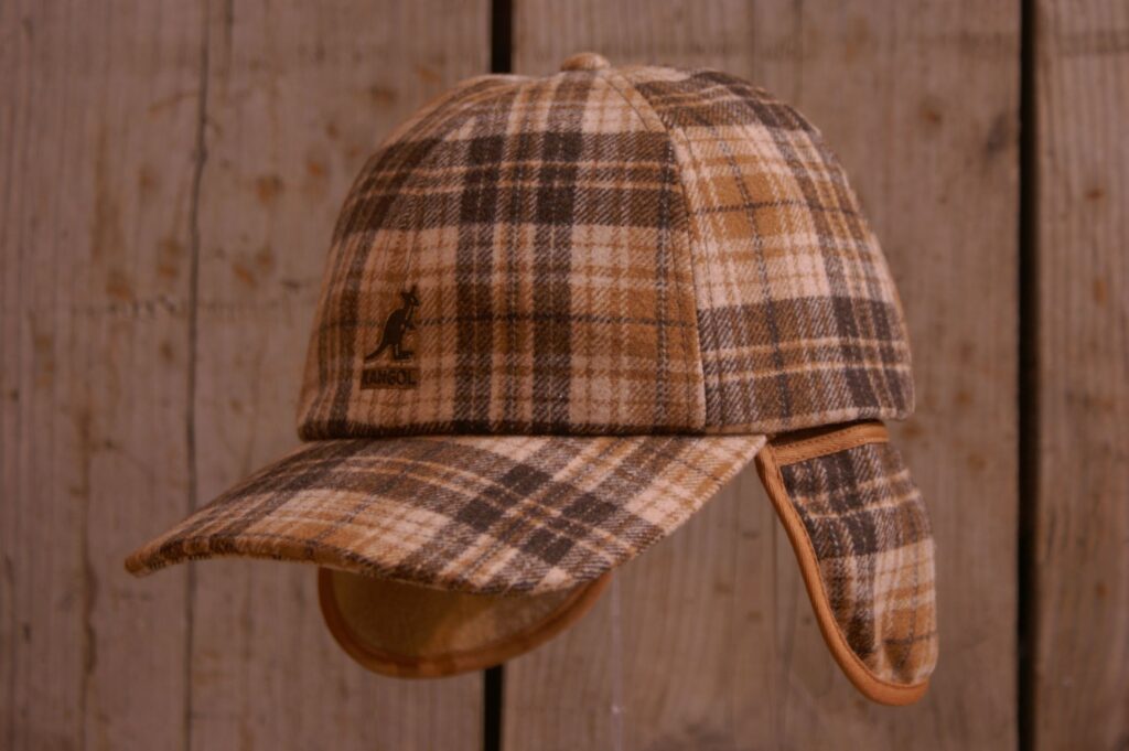 Kangol baseball geruit